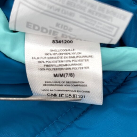 Eddie Bauer Girls' Lightweight Reversible Hooded Fleece Jacket Girls M 7/8 - Picture 10 of 13